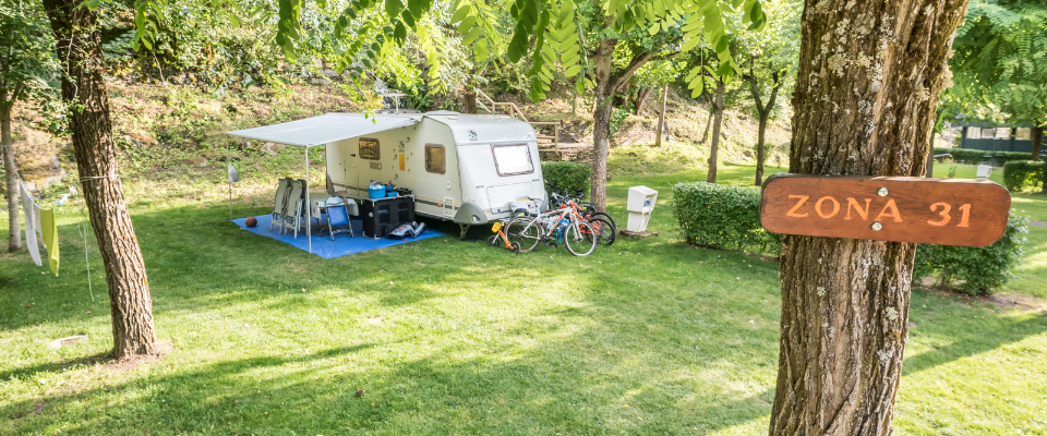 Zona de acampada en Camping Verneda